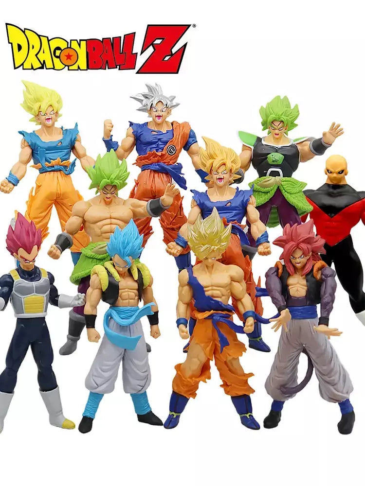 Anime dragon ball z super saiyan son goku vegeta anime figura de ação modelo presentes estatuetas colecionáveis para crianças 18cm