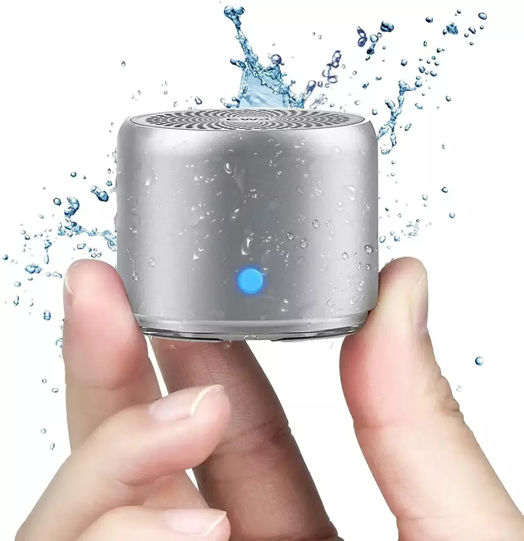EWA A106 Pro Mini alto-falante Bluetooth com radiador de graves personalizado, IPX7 à prova d'água, alto-falantes super portáteis, estojo de viagem embalado