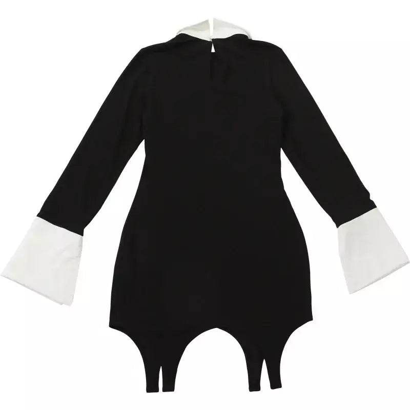 Retro vestido fino outono inverno moda cor bloqueando sexy elegante vestidos de noite manga longa lapela cintura alta roupas femininas
