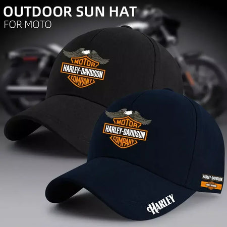 Carro 3d chapéu língua de pato para harley davidson sportster crachá boné moto boné de beisebol ajustável casual caminhão hip hop chapéu