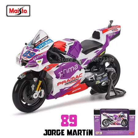 Maisto 1:18 NOVA Equipe Ducati Lenovo 2023 # 1 Bagnaia Champion Moto GP Racing fundição liga modelo de motocicleta coleção presente brinquedo