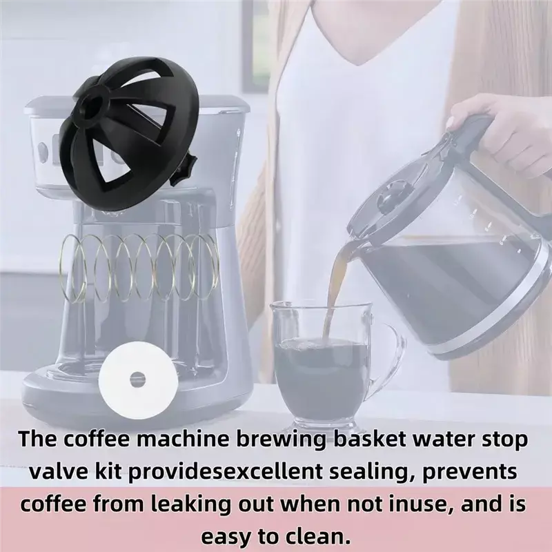 Máquina de café cesta de cerveja inferior moldada kits rolha se encaixa para black deckker cafeteiras cesta de fermentação