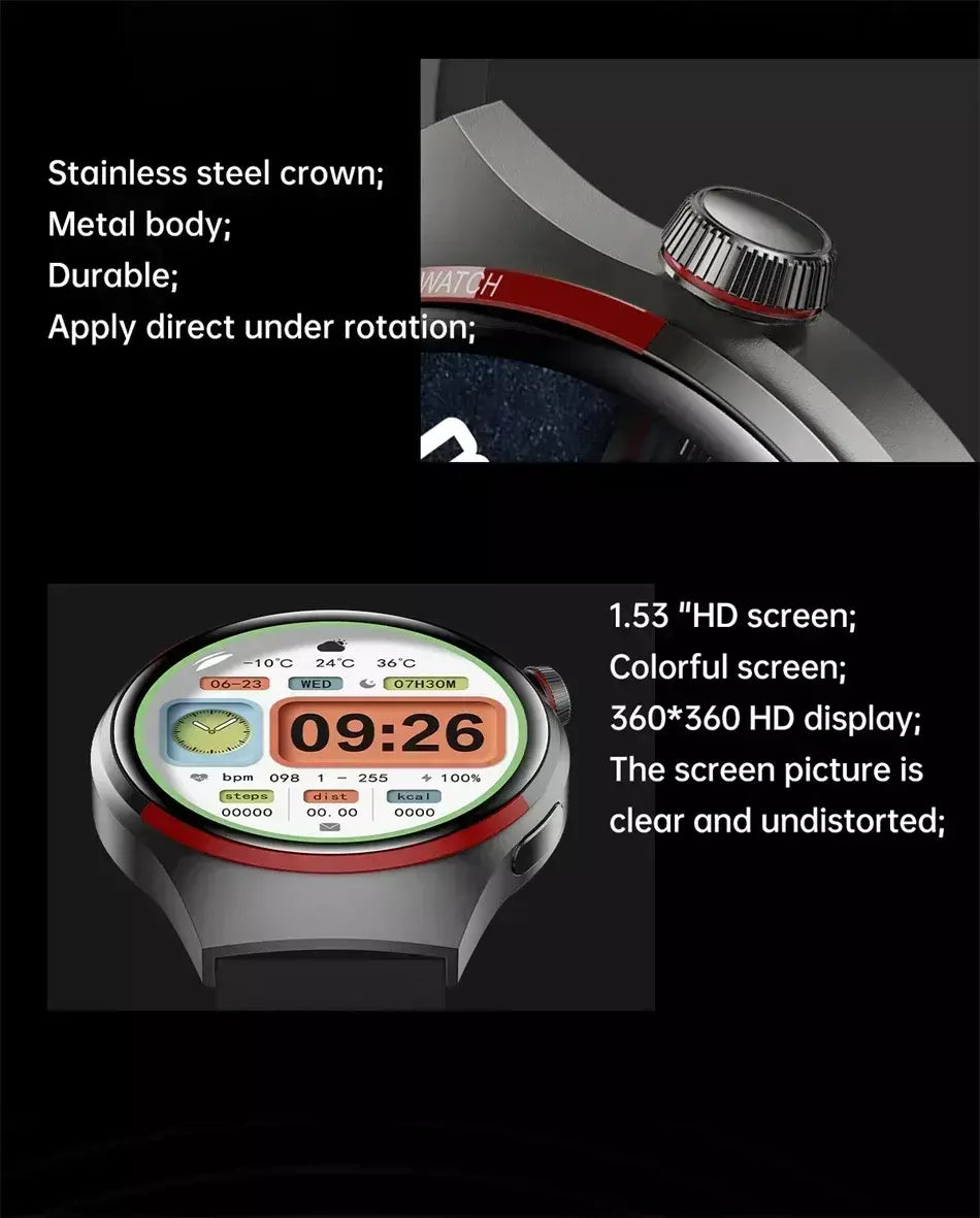 Xiaomi relógio 4 pro relógio inteligente para pro amoled tela hd bluetooth chamada gps nfc freqüência cardíaca esportes smartwatch homem 2024 novo