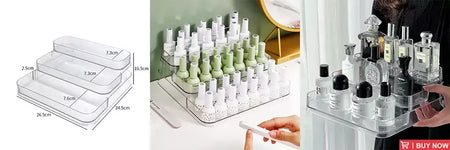 360 ° Rack giratório para cosméticos, prateleira para banheiro, grande capacidade, perfume, aromaterapia, cuidados com a pele, organizador de armazenamento de produtos