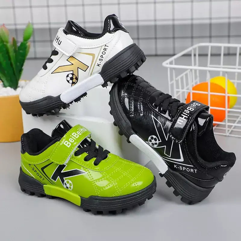 Chuteiras de futebol para crianças 2024 novas crianças chuteiras de futebol moda sapatos de futebol de solo firme