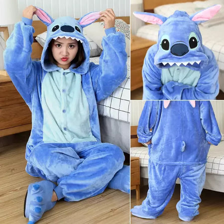 Mulheres e homens Ponto Animal Onesies, Pijama com capuz dos desenhos animados, Trajes de Halloween, Natal Onesie, adultos, Kigurumi