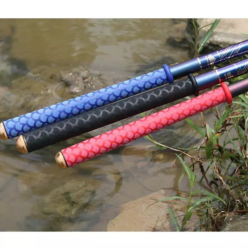 1m antiderrapante vara de pesca tubo termo retrátil envoltório diâmetro 15/18/20/22/25/28/30/35/40/45mm anti skid bicicleta lidar com barra aperto capa caso