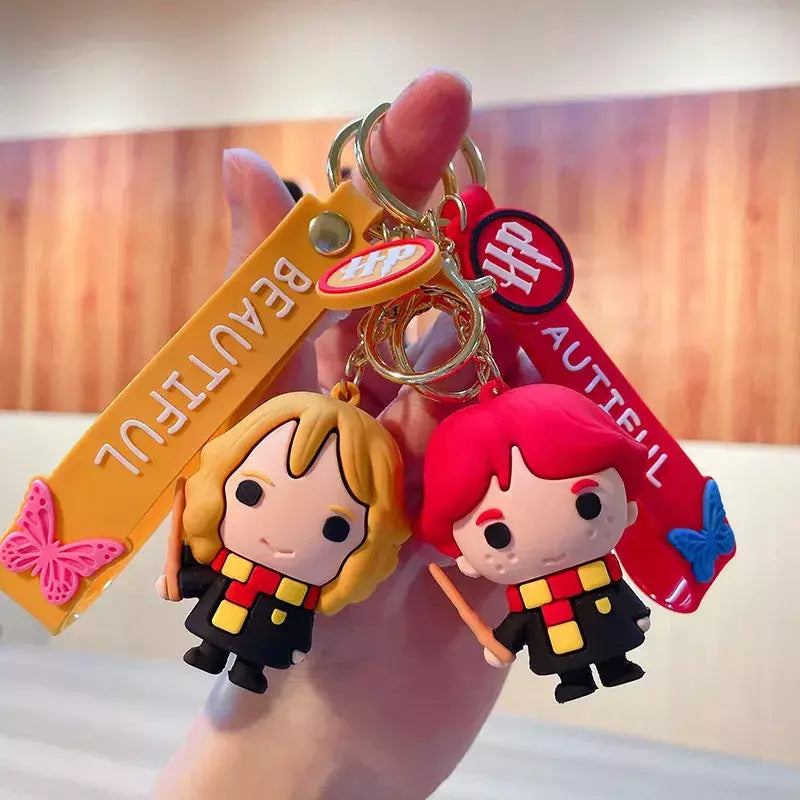 Harried potter chaveiros hermione ron voldemort boneca chaveiro filme periféricos bonito chaves do carro chaveiro brinquedos para casais crianças