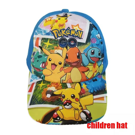 Anime figura pokemon boné de beisebol pikachu chapéu ajustável pokemon cosplay hip hop dos desenhos animados chapéus adultos menino menina crianças presentes aniversário
