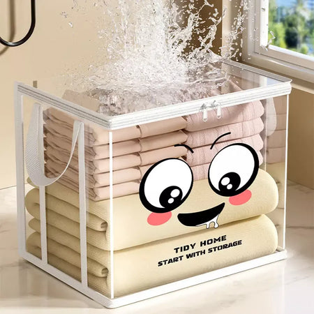 Caixa de livro dobrável estudante dormitório sala de aula livro organizador transparente à prova dwaterproof água casa livro organização caixa armazenamento bolsa