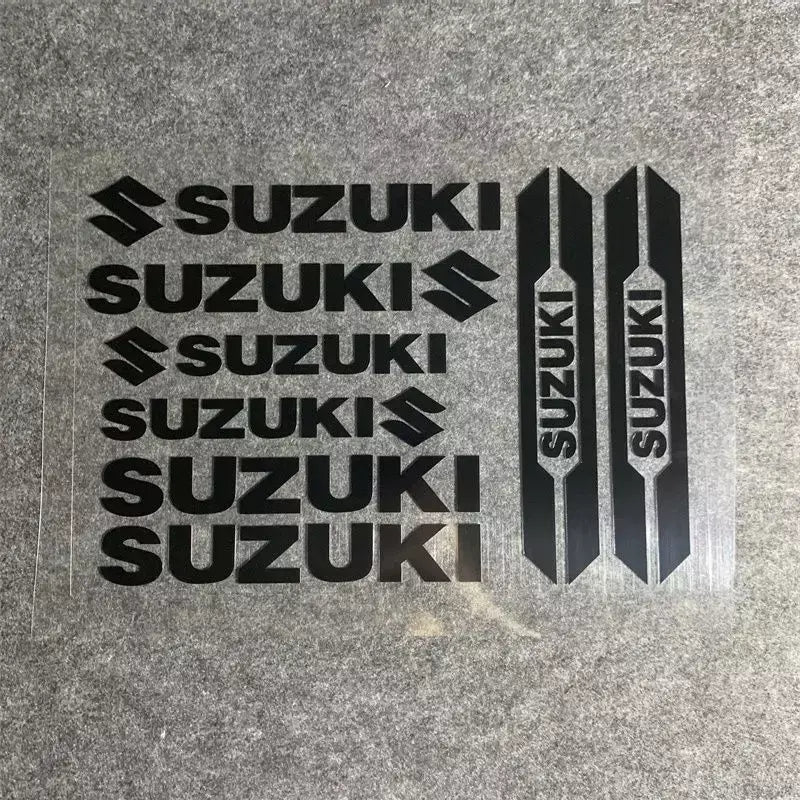 Para suzuki motocicleta adesivos decorativos personalizados corpo capacete absorção de choque criativo à prova dwaterproof água modificado adesivos