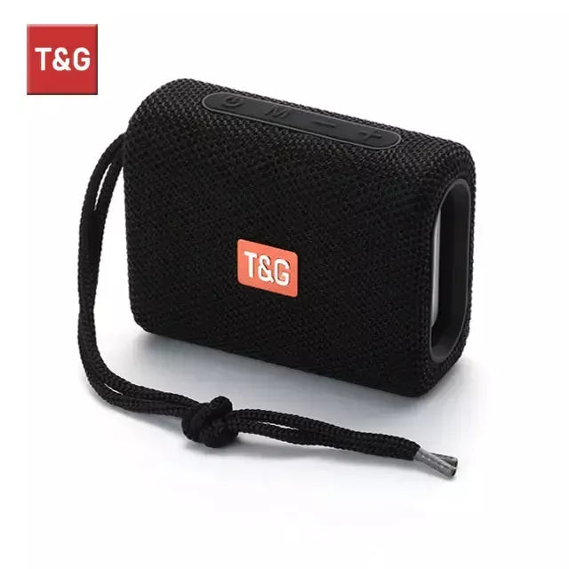 Alto-falante bluetooth tg313 mini amplificador portátil ao ar livre à prova dwaterproof água baixo alta fidelidade caixa de alto-falante luz led suporte cartão tf rádio fm