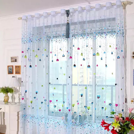 Tule Floral em Cortinas Puras, Tratamento Janela, Painel Persianas, Sala de estar, Quarto, Cozinha, Sombra, Roxo, Peônia