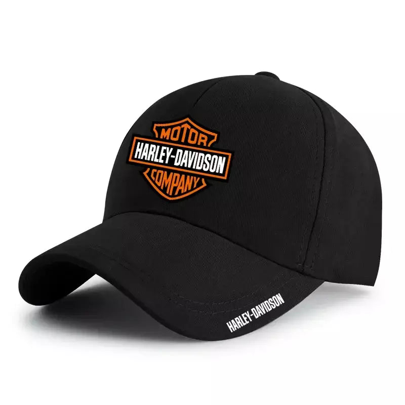 Carro 3d chapéu língua de pato para harley davidson sportster crachá boné moto boné de beisebol ajustável casual caminhão hip hop chapéu