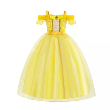 Menina belle neve branca vestido crianças natal elegante princesa traje bebê halloween disfarce cosplay festa fantasia 3-10 anos