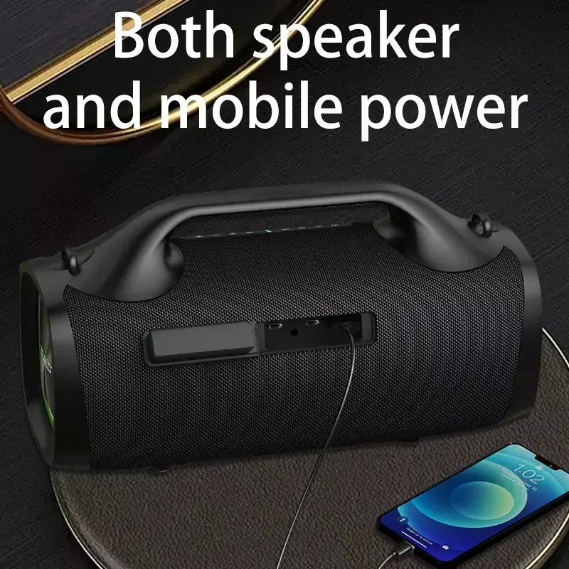 Zealot S79 100W alto-falante sem fio, alto-falante subwoofer portátil ao ar livre, qualidade de som Hifi, emparelhamento duplo, carregamento rápido, 24000mAh.