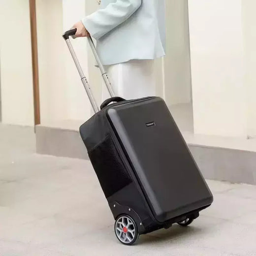 Trolley impermeável mochila com rodas grandes, continuar, viagem preguiçosa, bagagem de mão, novo, 22";;VERDADEIRO;;"a,19