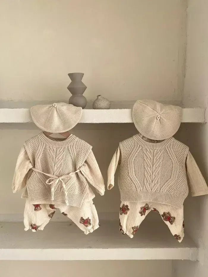 Calças de bebê de algodão orgânico recém-nascidos outono primavera verão inverno bonito impressão macia musselina roupas calças pantalons capris