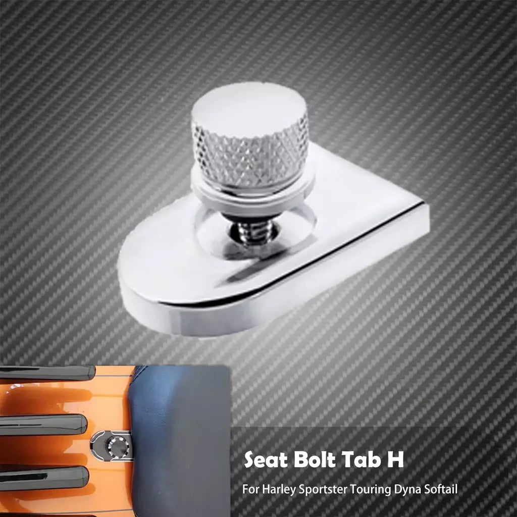 Universal motocicleta traseiro fender assento parafuso porca guia kit de montagem botão capa para harley dyna sportster xl touring flhr softail