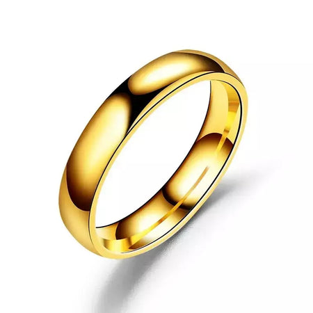 Anel de titânio simples de 6mm, feminino, masculino, evita alergias, alto polimento, anéis de casamento, aço inoxidável, casal, joias de dedo, presentes
