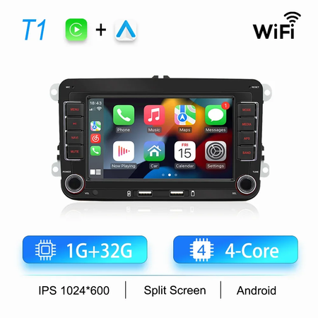 2din rádio do carro android para volkswagen golf 5 6 polo passat b6 b7 cc skoda jetta universal multimídia carplay wifi navegação gps