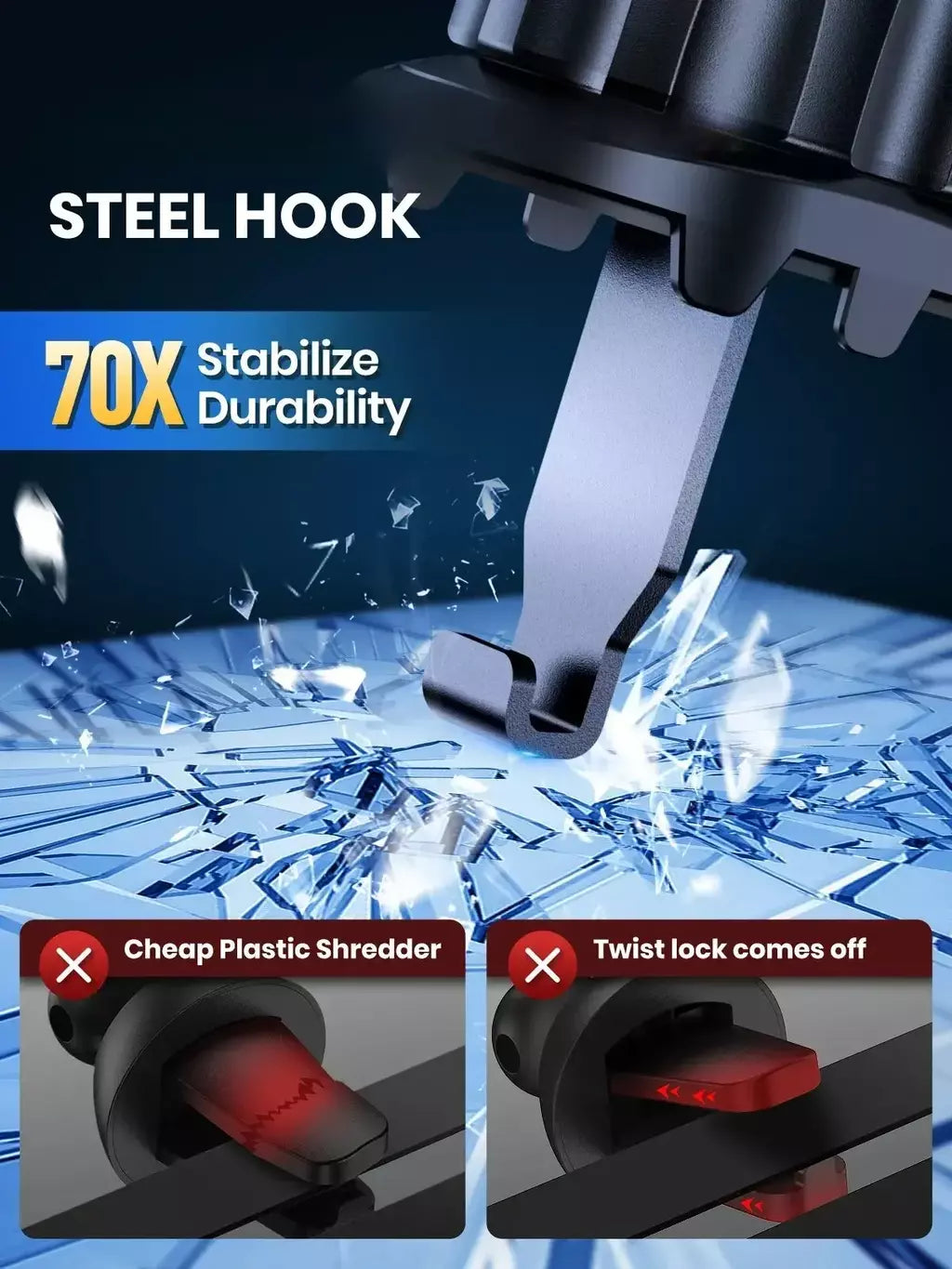 Suporte do telefone móvel do carro saída de ventilação de ar clipe gancho sensor gravidade suporte do carro triângulo gravidade fosco gps suporte para todos os celulares