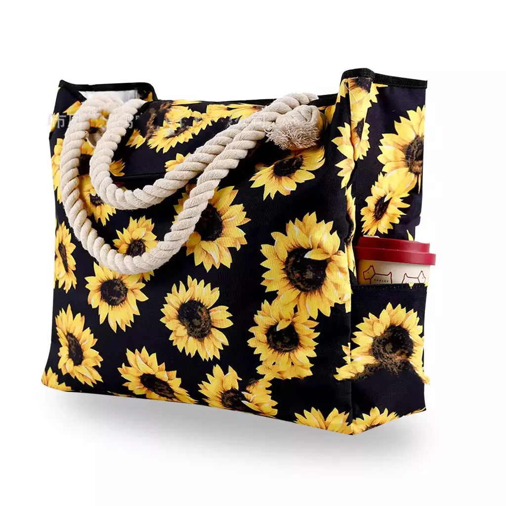 Bolsa casual listrada para mulheres, bolsa de ombro de grande capacidade, sacola de compras diárias, bolsa de praia para viagem escolar