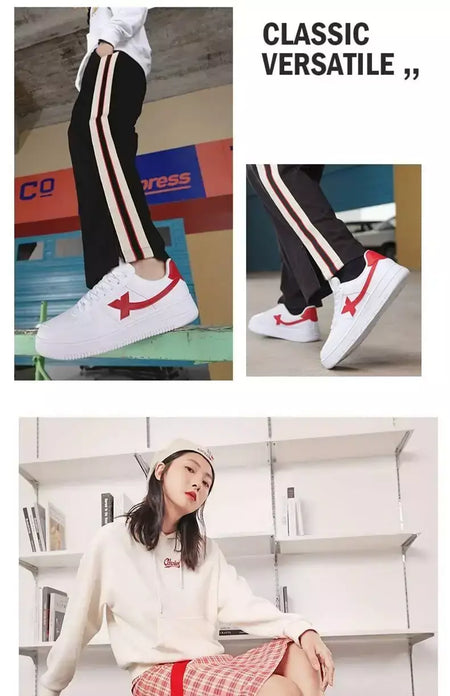 Xtep sapatos de skate antiderrapante resistente ao desgaste casual branco casal tênis de skate masculino feminino sapatos de marca de luxo 881219319851