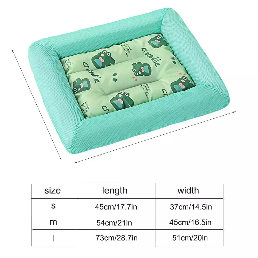 Madden verão resfriamento pet gato cama almofada de gelo cão dormir tapete quadrado para filhote de cachorro cães gatos canil para animais de estimação qualidade superior fresco frio