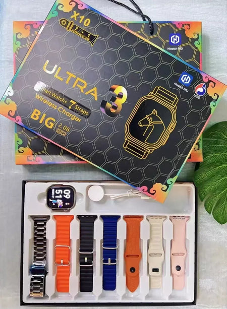 7 + 1 relógio inteligente x10 ultra 3 relógio esportivo para homens mulheres bluetooth chamada telefônica smartwatch diy enfrenta à prova dwaterproof água pulseira inteligente