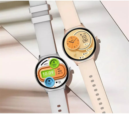 Para huawei novo ultra fino amoled relógio inteligente tela feminina sempre exibir tempo freqüência cardíaca bt chamando high-end moda smartwatch