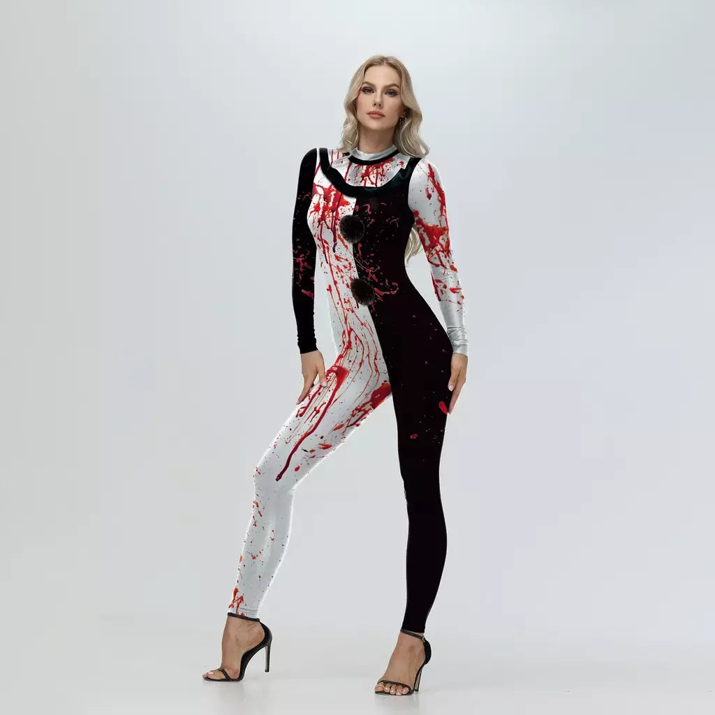 My Secret Art The Clown Cosplay Costume para meninos e meninas, Terrifier 3, Halloween Party Dress, Superhero Costume, Zero Bodysuits
