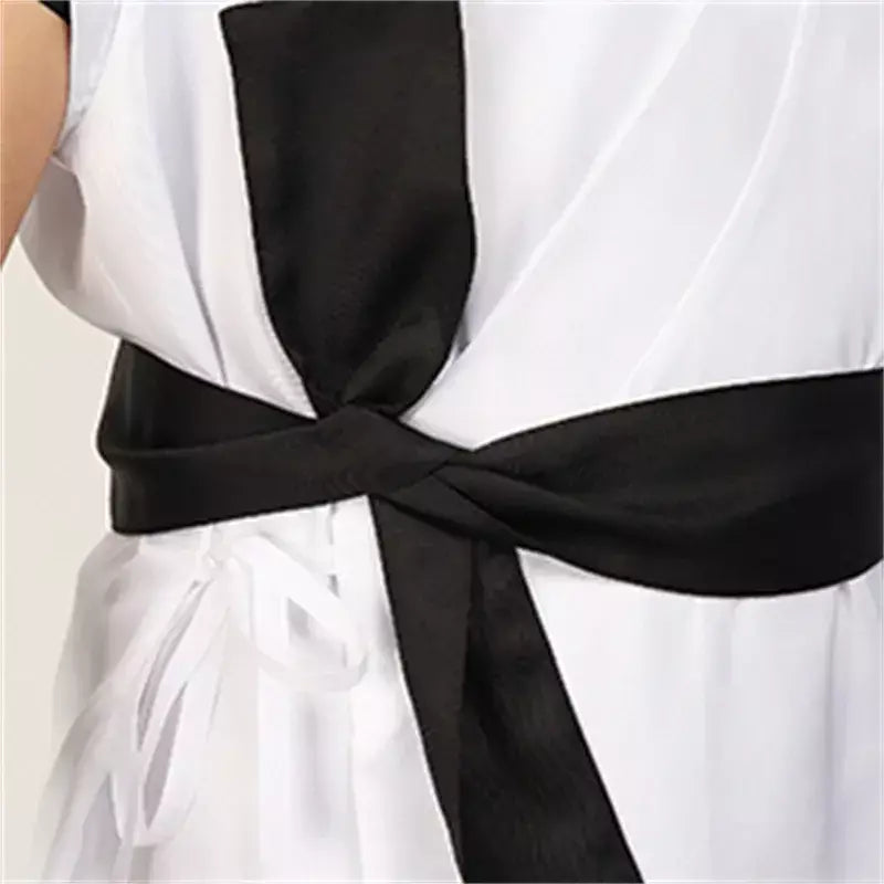 Dazcos ryomen sukuna traje branco kung fu terno com adesivos de tatuagem ryomen sukuna como megumi showdown cosplay traje conjunto completo