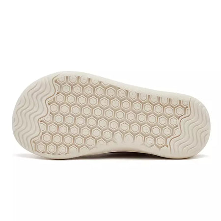 HOBIBEAR-Tênis minimalistas para crianças, leves, gancho de laço, couro artificial, sapatos descalços, pequeno grande e garoto, dedo do pé largo