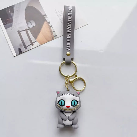 Alice no país das maravilhas dos desenhos animados kawaii alice chapeleiro louco rainha vermelha figura chaveiro do carro masculino e feminino saco pingente ornamento brinquedo presente