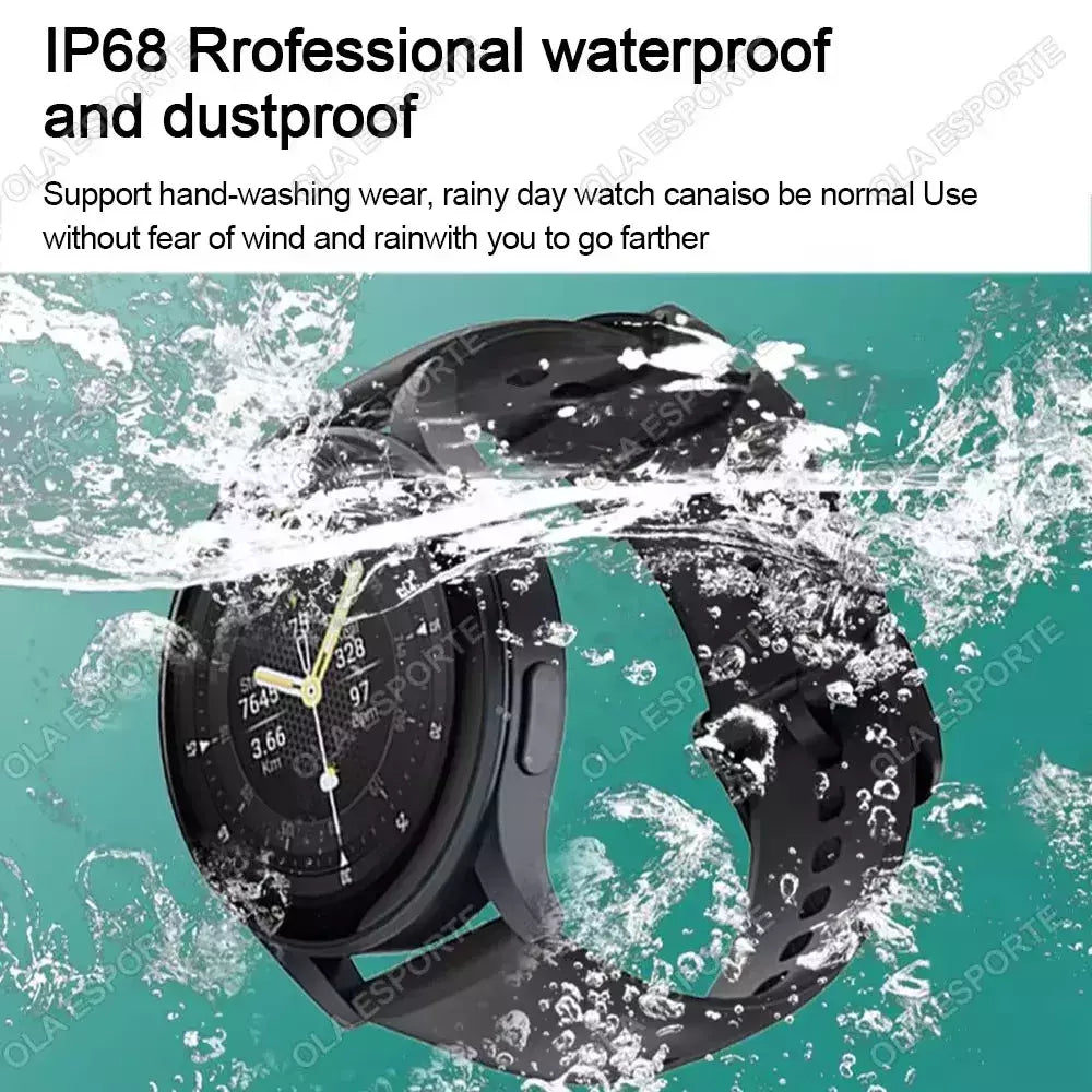 Samsung-Galaxy Smartwatch para homens e mulheres, monitoramento de saúde AMOLED, relógio impermeável, assistente de voz, chamada Bluetooth, relógio inteligente, 2022