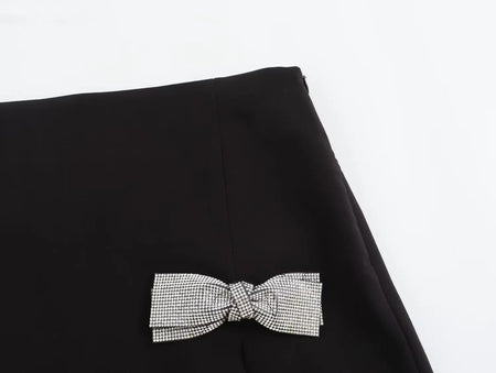 TRAF-Mini Saia de Cintura Alta Feminina, Saia Arco Elegante, Streetwear Luxo, Saias Designer, Primavera, Verão, Nova