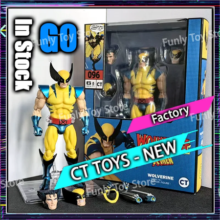 Em estoque ct brinquedos wolverine mafex 138 figura marrom 096 azul quadrinhos ver amarelo x-men anime figura de ação estatueta presentes personalizados brinquedos