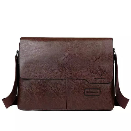 Bolsa de ombro de couro para homens Bolsa de negócios Bolsa mensageiro Bolsa lateral grande, bolsa crossbody, marca de luxo, moda, IPAD