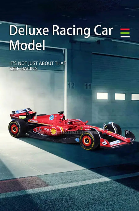 Bburago 1:43 2024 2023 F1 Scuderia Ferrari SF24 SF23 # 16 lecler # 55 sainz jr liga carro de luxo fundido modelo de carro série de brinquedos