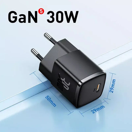 Baseus 30w gan carregador pd carregador para iphone 15 14 13 12 11 xs max carregador rápido pd3.0 qc3.0 carregador de telefone tipo c comprimidos carregador