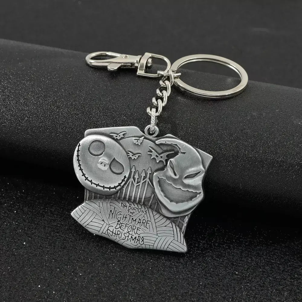 Disney o pesadelo antes do natal chaveiro filme figura jack skellington chaveiros masculino férias jóias acessórios