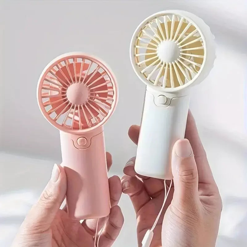 Mini ventilador portátil leve ventilador de mão aa ventilador de refrigeração a pilhas para escritório ao ar livre viagem acampamento