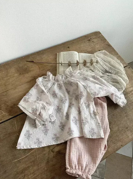 Calças de bebê de algodão orgânico recém-nascidos outono primavera verão inverno bonito impressão macia musselina roupas calças pantalons capris