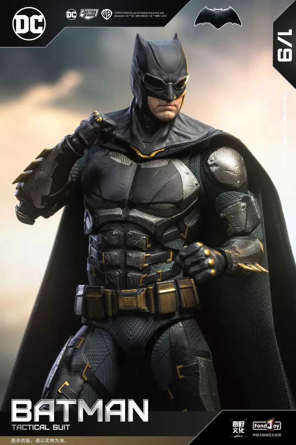 Novo original fondjoy bruce wayne batman figura tático batuit batman liga da justiça figuras detetive quadrinhos 1/9 pvc brinquedo do miúdo