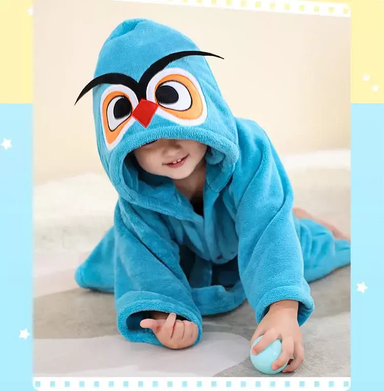 Roupão de Banho Criança, Robe Banho Infantil Absorvente Macio, Roupa Banho Bebé, Toalha com Capuz Infantil, Artigos Banheiro, Roupão Praia Piscina Menino Menina, Pijama Lar