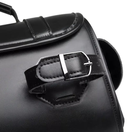 Alforje universal preto para motocicleta, bolsa lateral de grande capacidade, ferramenta de armazenamento para harley, bolsa modificada à prova d'água