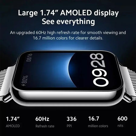 Versão global xiaomi mi band 8 pro pulseira inteligente 5atm à prova dwaterproof água 150 modos esportivos 1.74 "tela amoled gps oxigênio no sangue