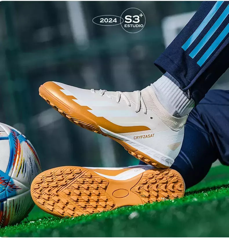 Tênis de treinamento interno profissional para homens, sapatos de futebol originais, botas de campo, ao ar livre, grampos sociais, rápidos