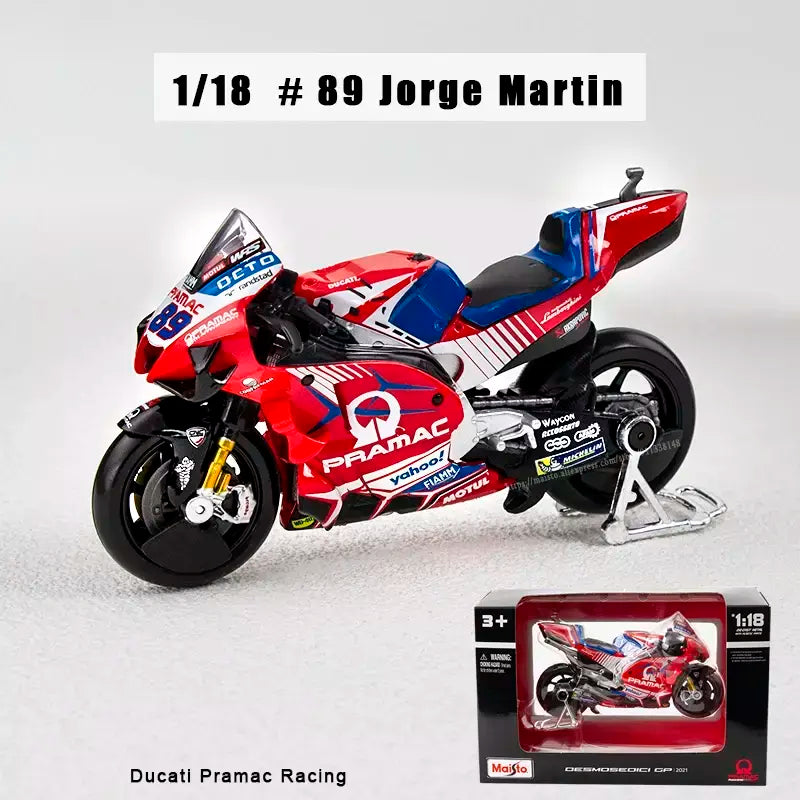 Maisto 1:18 NOVA Equipe Ducati Lenovo 2023 # 1 Bagnaia Champion Moto GP Racing fundição liga modelo de motocicleta coleção presente brinquedo